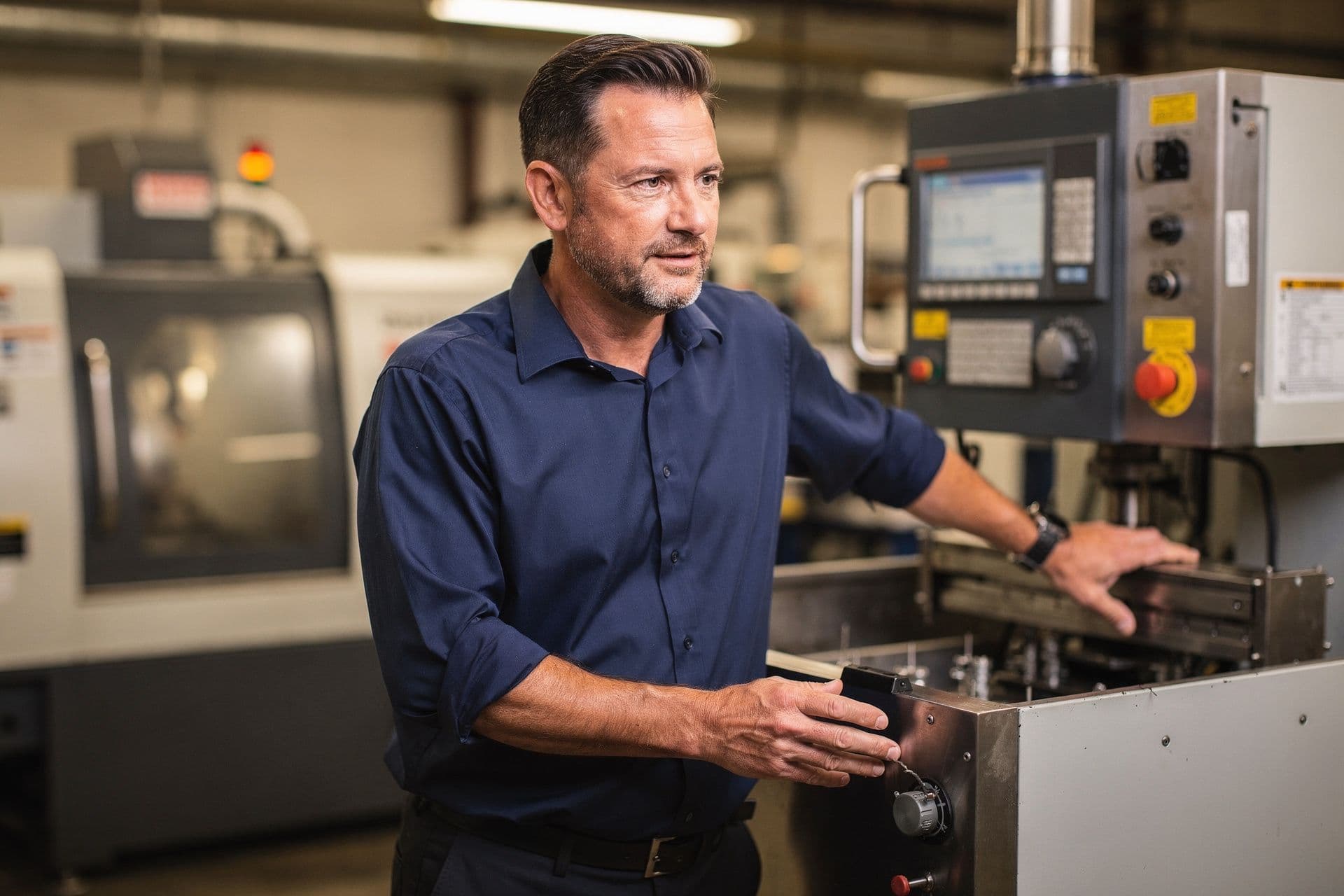 Derek Novak, Chief Executive Officer of DallasTech Solutions a technology business in North Texas standing with quiet confidence