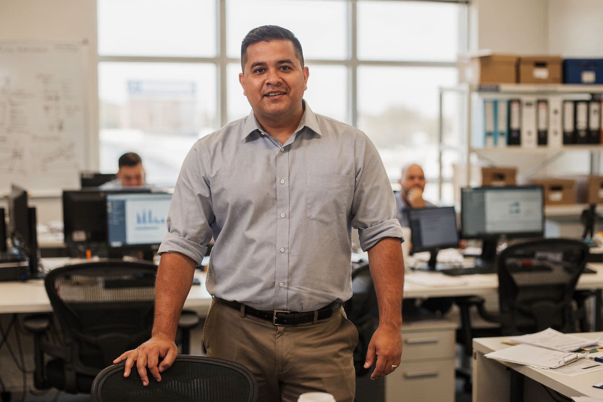 Quinton Gutierrez, President & Chief Operations Officer of Yates Group Staffing Solutions a business-services business in South Texas standing with subtle confidence