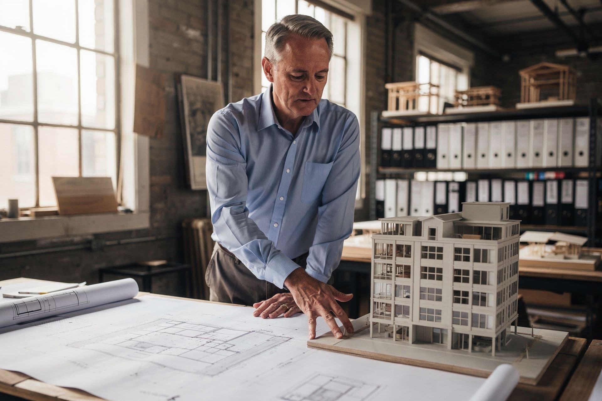 Xavier Levinson, President & Chief Development Officer of XL Properties Inc a real-estate business in New York standing with a composed expression